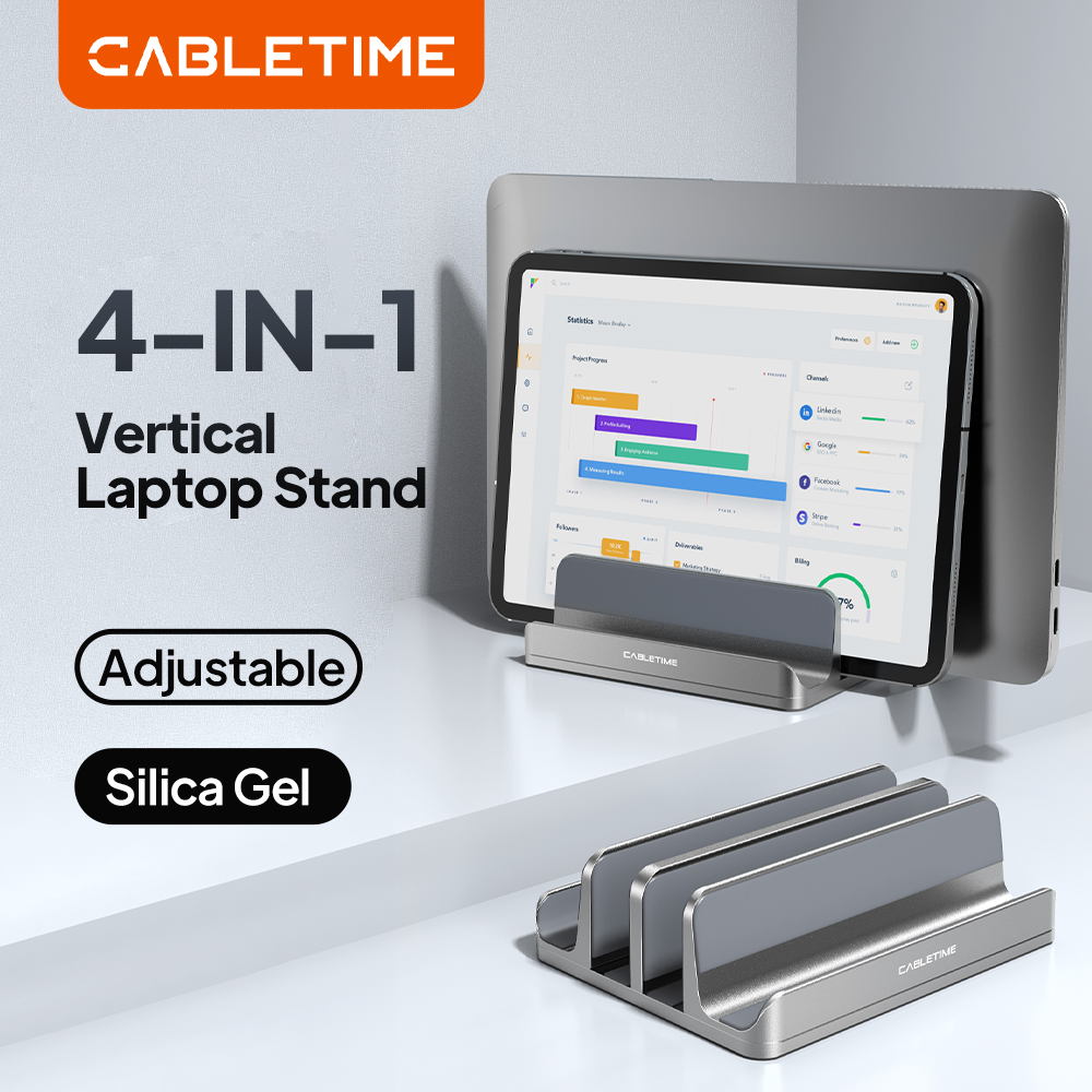 Laptop Accessories Dell - Soporte Vertical para Portátil CABLETIME, Soporte