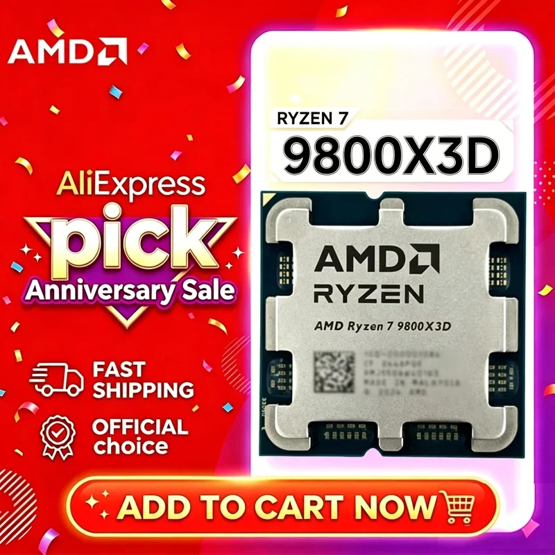 Amd Cpu Ryzen 5 - AMD Ryzen 7 9800X3D R7 9800X3D