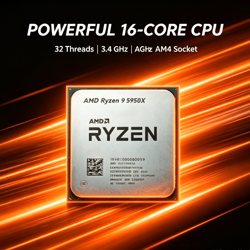 Amd Cpu Ryzen 9 - Ryzen 9 5950X CPU de escritorio
