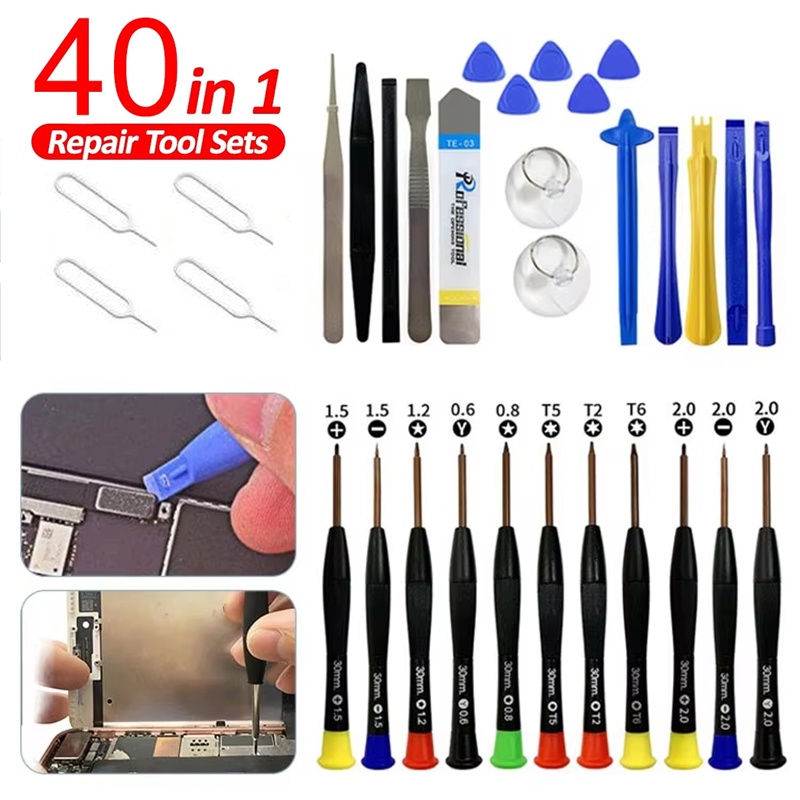 Laptop Open Accessories - Juego de 40 herramientas de precisión