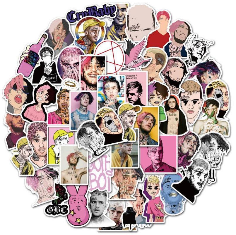 Laptop Accessories Girly - 10/30/50 Uds rapero americano Lil Peep
