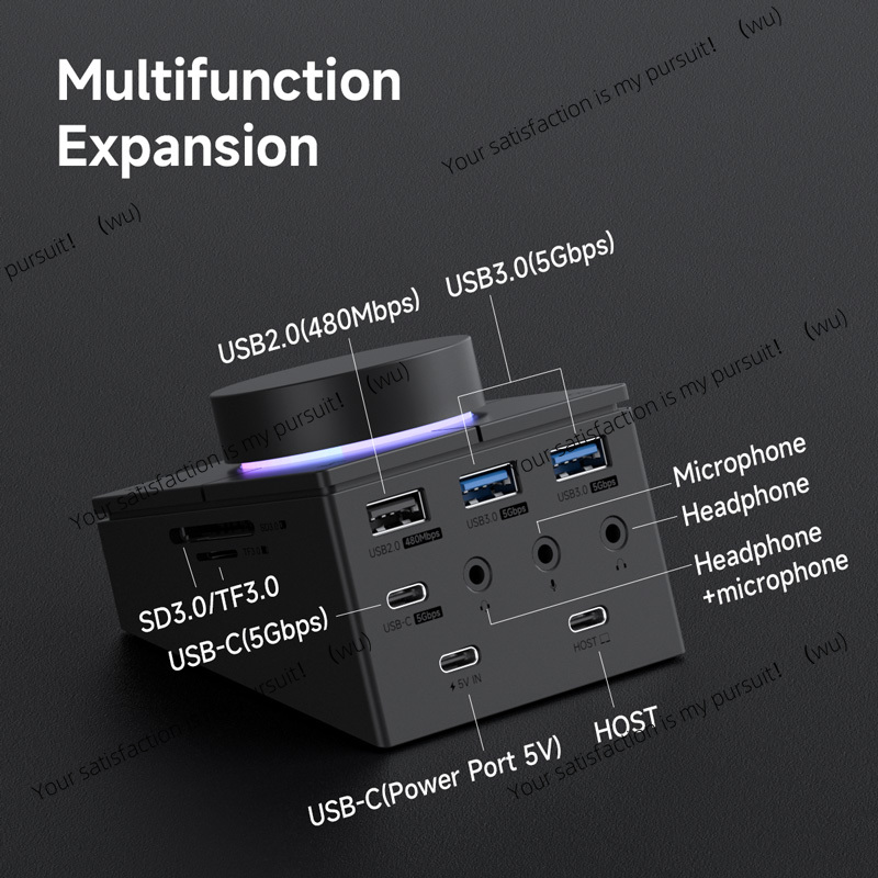 Hub USB C con Botones de Acces - Usb C Docking Hub reseña y precio