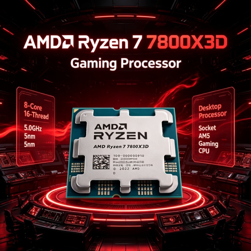 CPU AMD Ryzen 7 R7 7800X3D, 96 - Amd Cpu Ryzen 5 reseña y precio