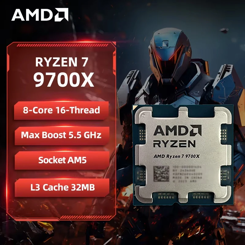 Procesador AMD Ryzen 7 9700X,  - Amd Cpu Ryzen 5 reseña y precio