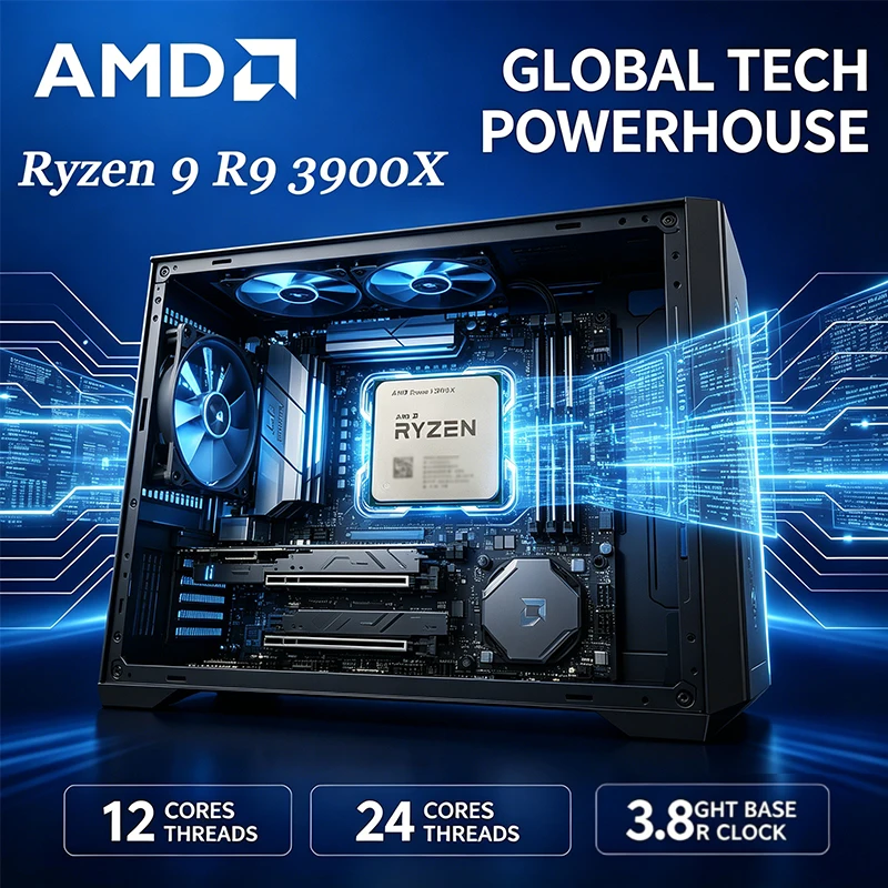 CPU AMD Ryzen 9 3900X (Tray, D - Amd Cpu Ryzen 9 reseña y precio