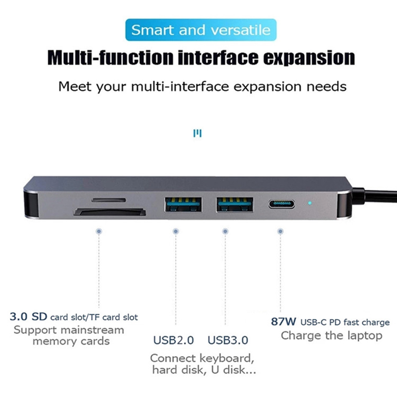 Estación de acoplamiento 6 en  - Usb C Docking Hub reseña y precio