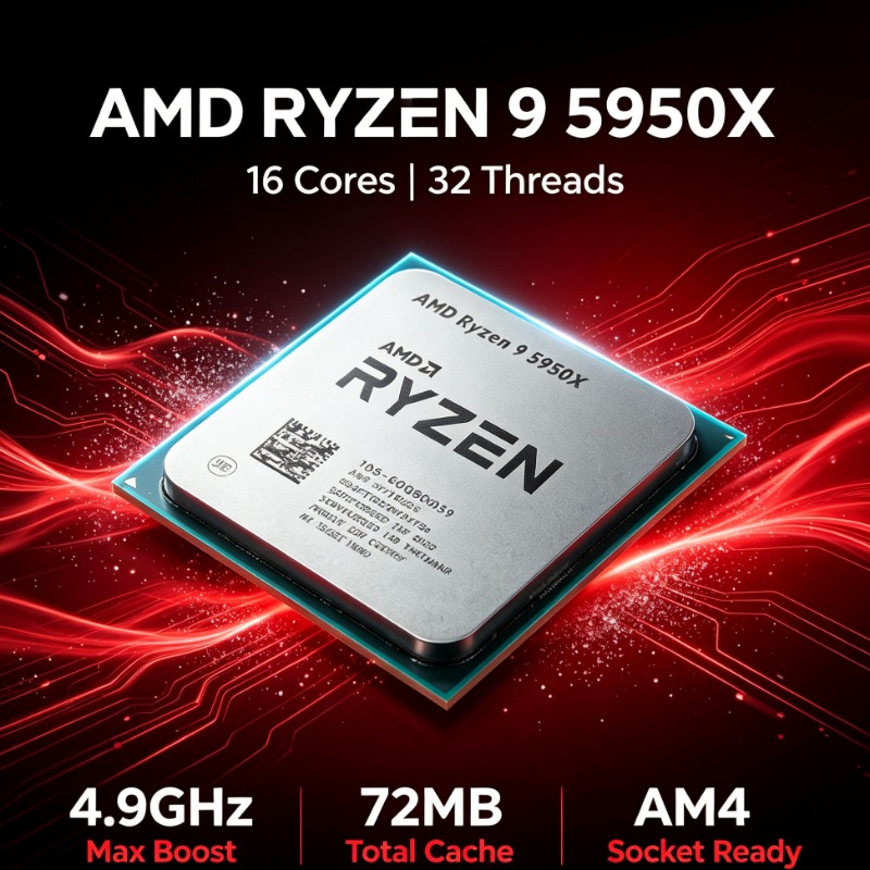 Procesador AM4 AMD Ryzen 9 595 - Amd Cpu Ryzen 9 reseña y precio