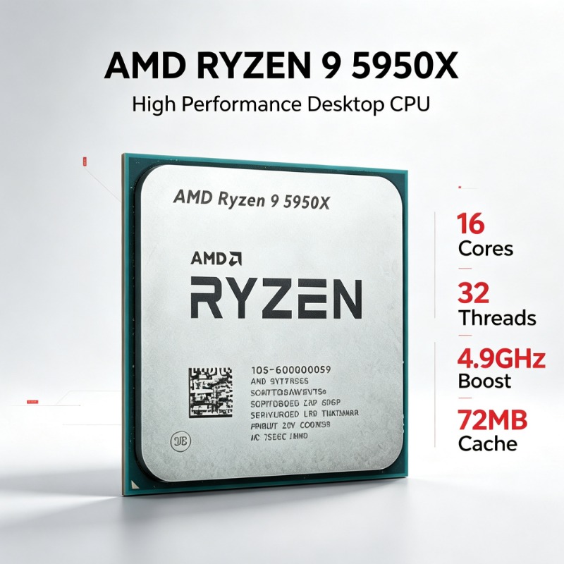 Procesador AM4 AMD Ryzen 9 595 - Amd Cpu Ryzen 9 reseña y precio